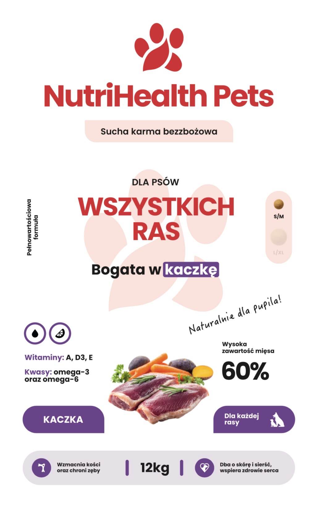Nutrihealthpets sucha karma bezzbozowa dla psa 12kg. Lublin - zdjęcie 5
