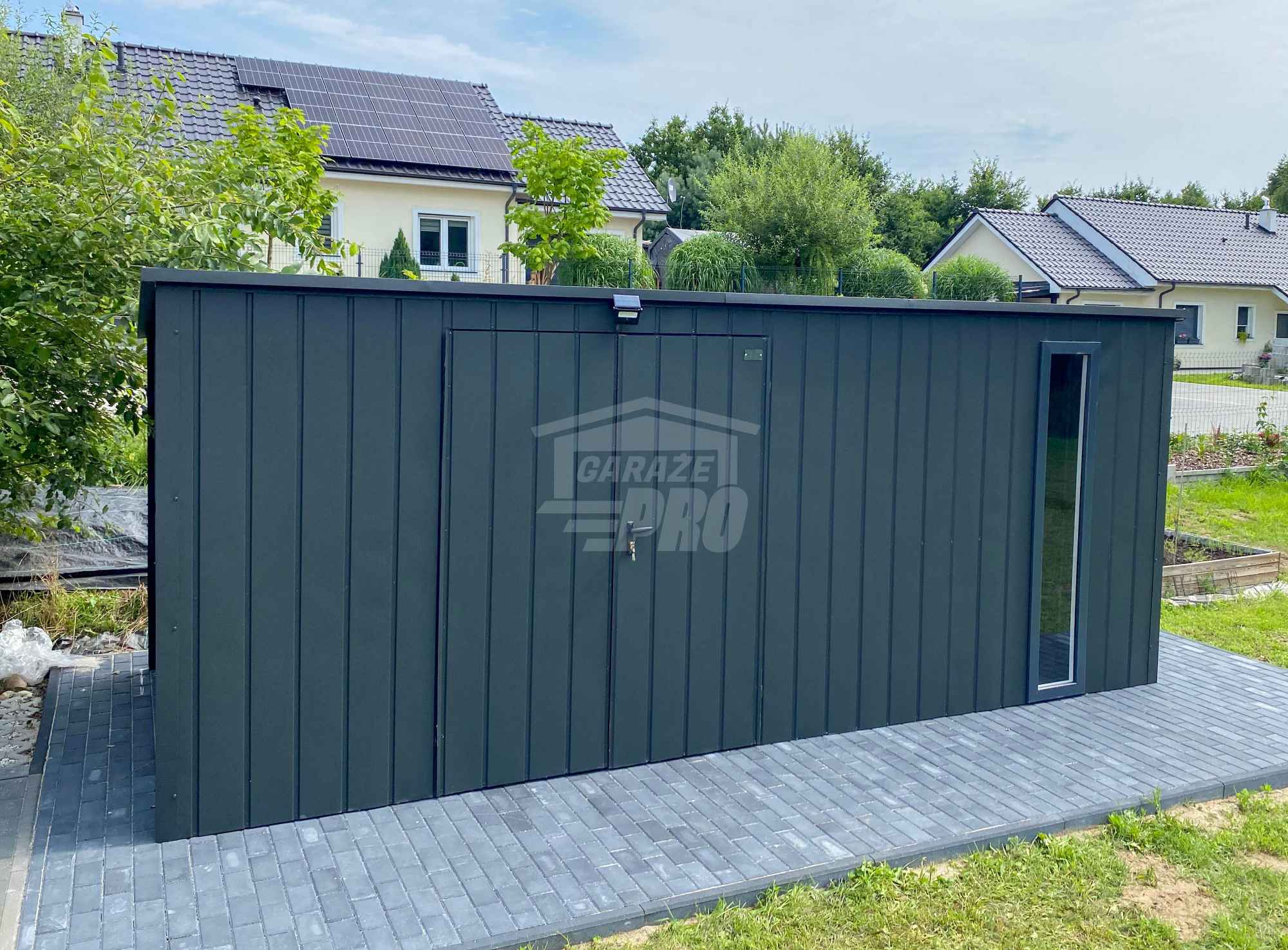 Schowek - domek ogrodowy 5x2,5m wiata 0,5m brama okno dach GP661 Szczecin - zdjęcie 7