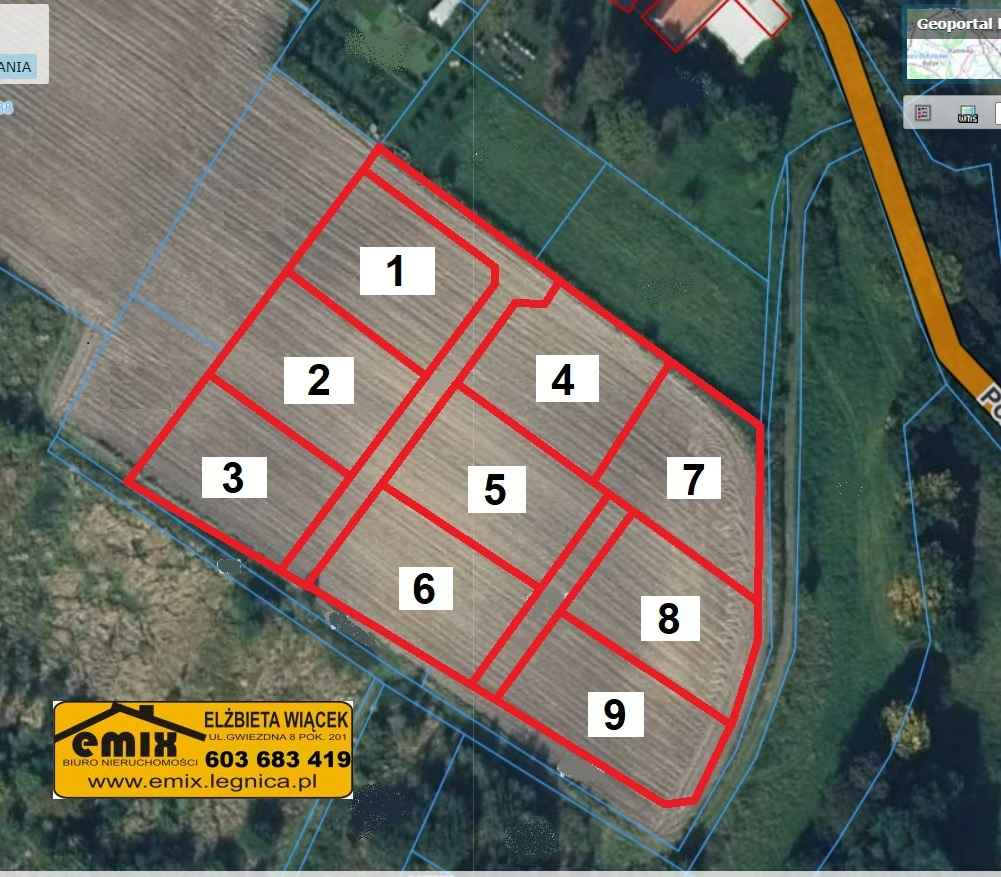 Działki budowlane przy ul. Polnej w Złotoryi - 140.000 zł. za jedną Złotoryja - zdjęcie 1