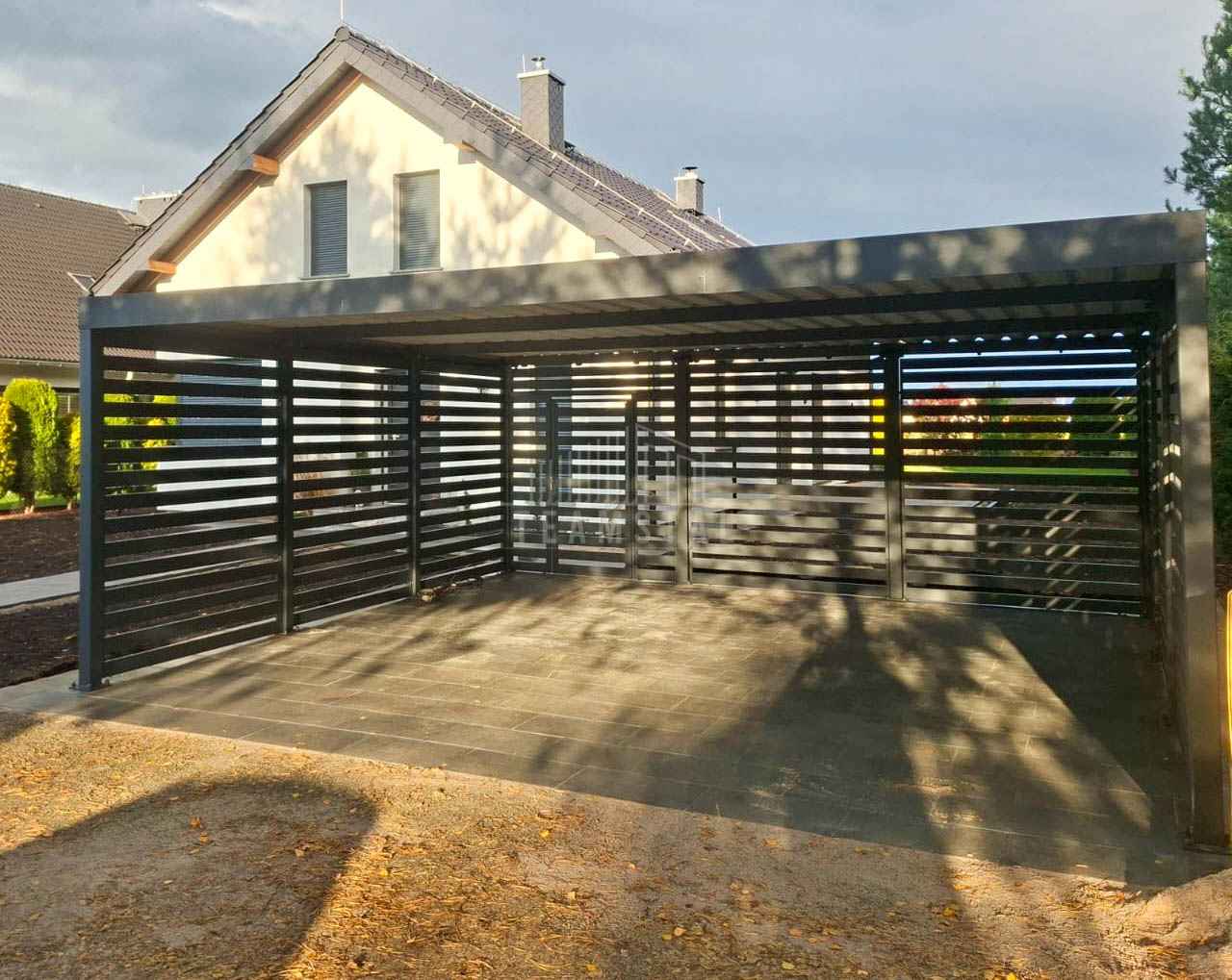 CarPort PREMIUM - wiata samochodowa 6x6  dodatkowa zabudowa TS1143 Zakopane - zdjęcie 9