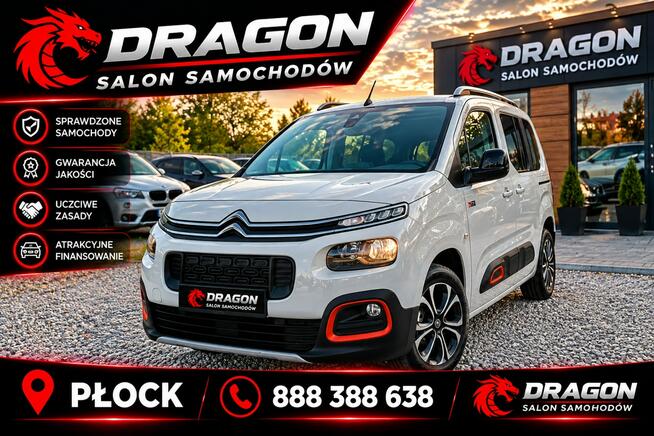 Citroen Berlingo Jeden Właściciel Bezwypadkowy XTR 130 KM Panorama Płock - zdjęcie 1