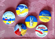 Badgesy #UKRAINA #buttony #przypinki #znaczki Śródmieście - zdjęcie 7
