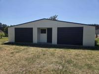 Garaż Blaszany z pomieszczeniem gospodarczym 12x5m Biały + Grafit Mat Radków - zdjęcie 3