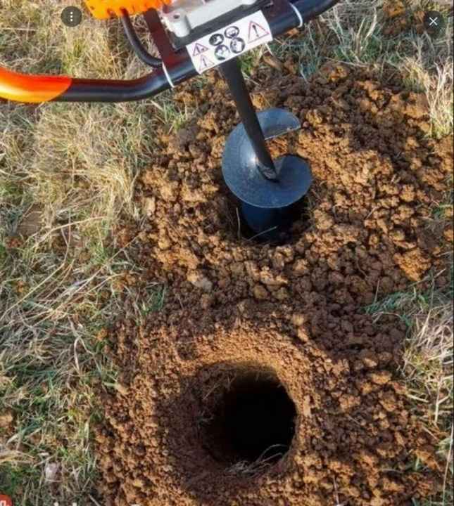 Wiertnica,świder do robienia otworów - silnik spalinowy 52cm3. Świdnica - zdjęcie 2