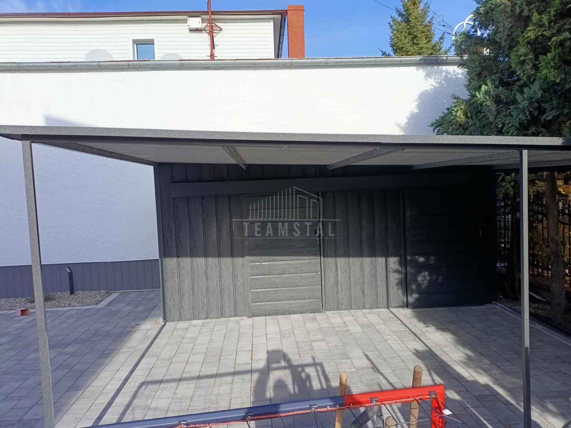 Schowek domek ogrodowy 1,7x5 + wiata 3,3m 2x drzwi TS1241 Śródmieście - zdjęcie 6