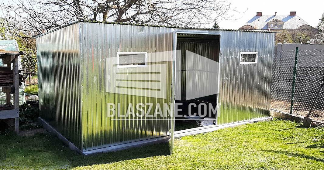 Blaszak - Garaż Blaszany 3x5 Drzwi - Ocynk - 2x okno Spad w Tył BL94 Gdańsk - zdjęcie 4
