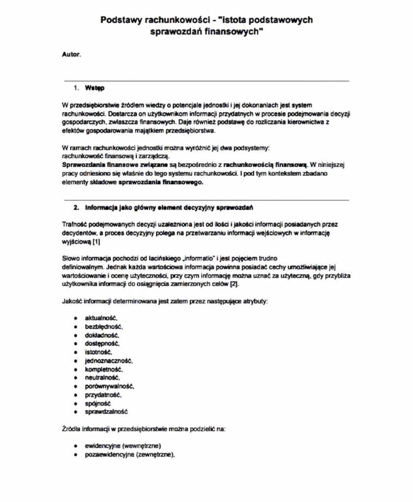 Prace i projekty zaliczeniowe - Studia cała Polska Bemowo - zdjęcie 1