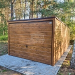 Garaż blaszany 3x6m - brama - drewnopodobny - dach  GP675 Toruń - zdjęcie 3