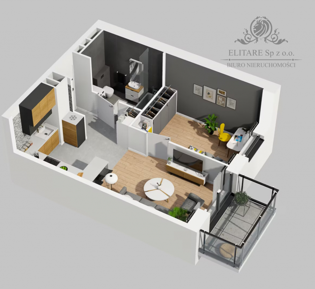 Mieszkanie 2pok, 35,63m2 z balkonem, ogrz.miejskie, Krzyki, Wrocław Krzyki - zdjęcie 10