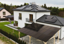 Altana Fotowoltaiczna Carport 9,9KWp Drewniana Wiata Samochodowa Bemowo - zdjęcie 3