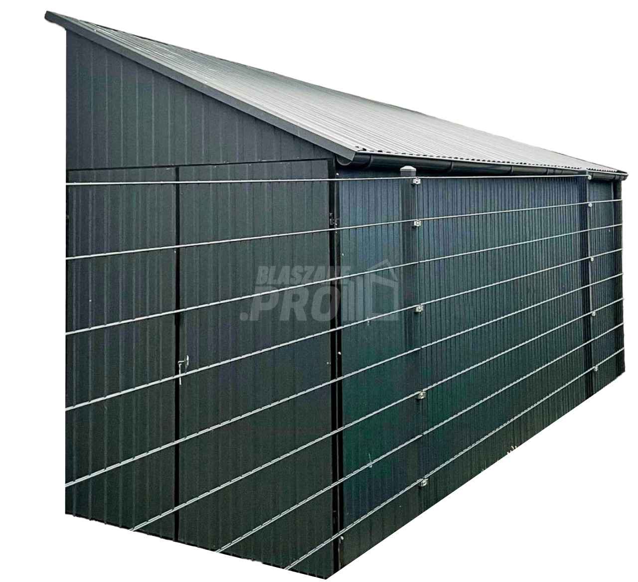 Domek Ogrodowy Garaż  2x5 Brama dwuskrzydłowa + drzwi  spad w bok GP92 Września - zdjęcie 1