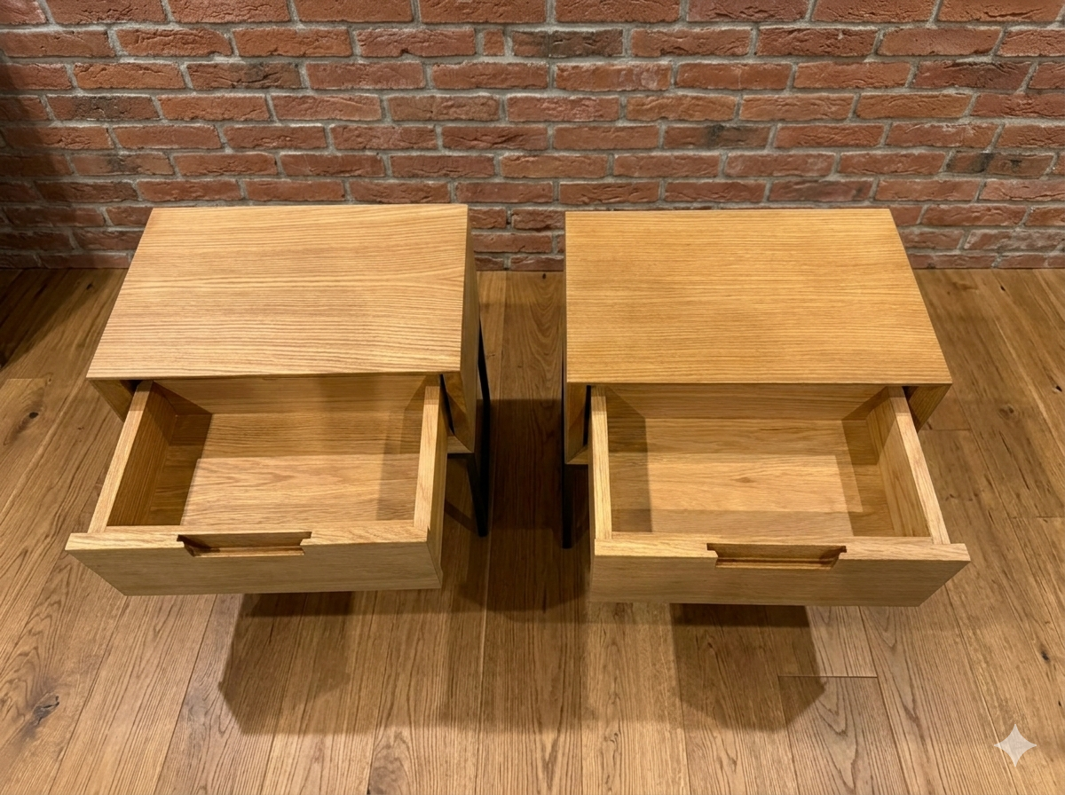 Dębowe szafki nocne LOFT Koszalin - zdjęcie 2