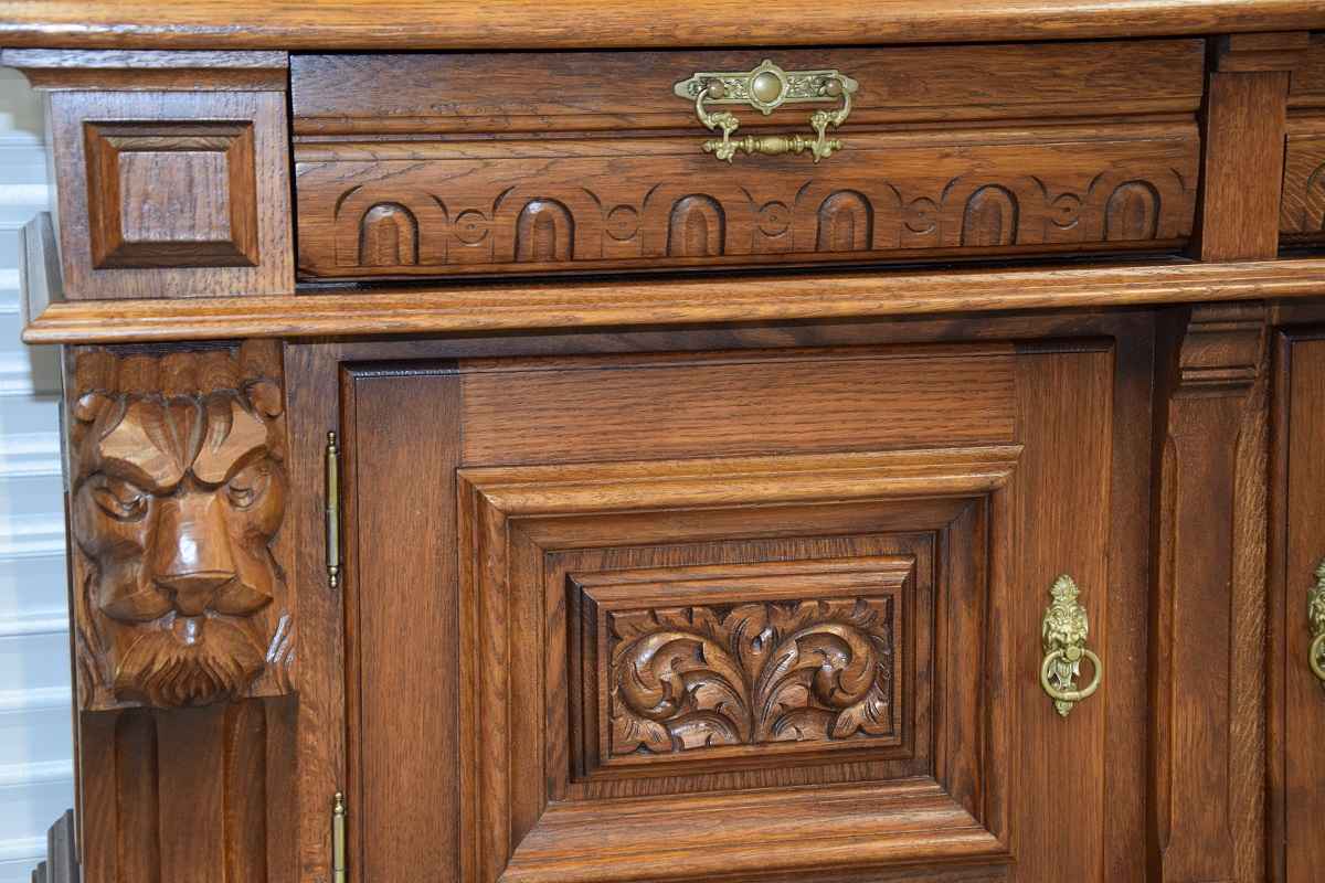 kredens dębowy - meble gdańskie - jak nowy Olsztyn - zdjęcie 7