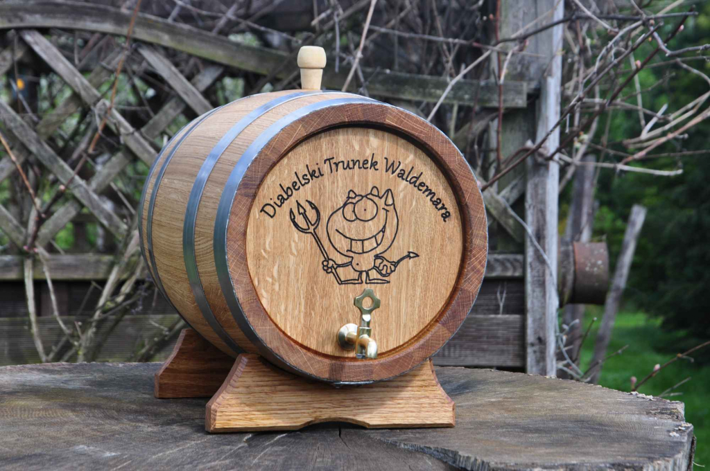 Beczka Dębowa 20 l Grawer Ozdobne Sznurki Opalanie Fabryczna - zdjęcie 7