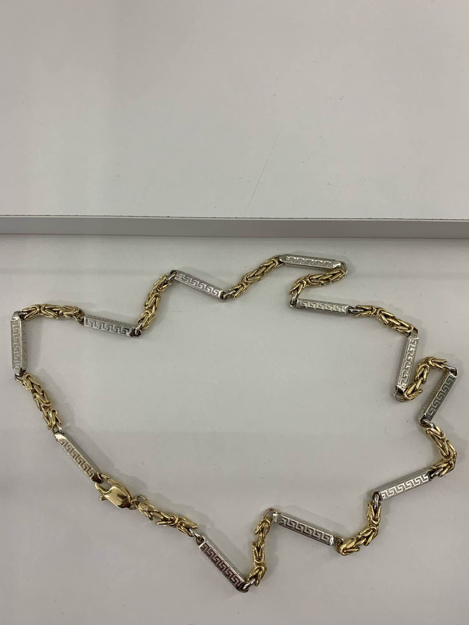 Złoty łańcuszek z dodatkiem białego złota 585 Zgorzelec - zdjęcie 3