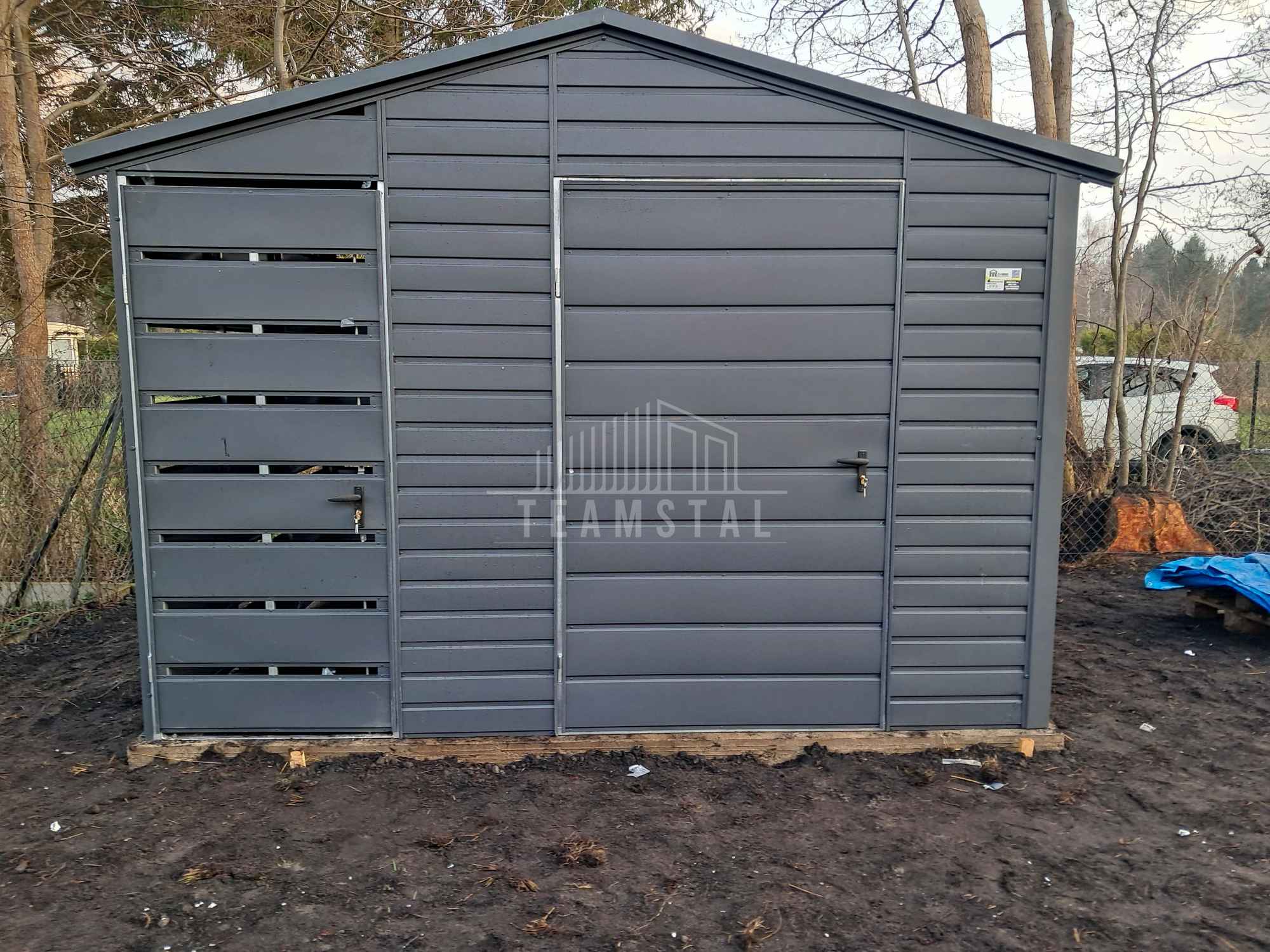 Schowek domek ogrodowy 2,2x2m wiata 0,8m drzwi  okno dach TS1074 Zakopane - zdjęcie 2