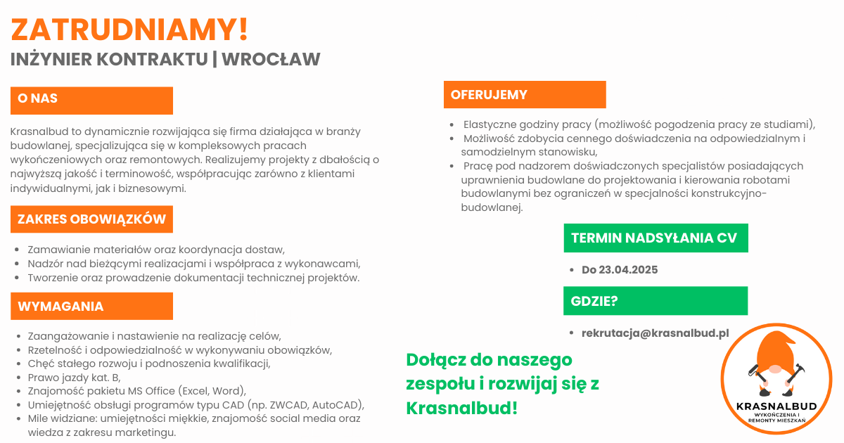 Inżynier Budowy Inżynier Kontraktu Fabryczna - zdjęcie 1