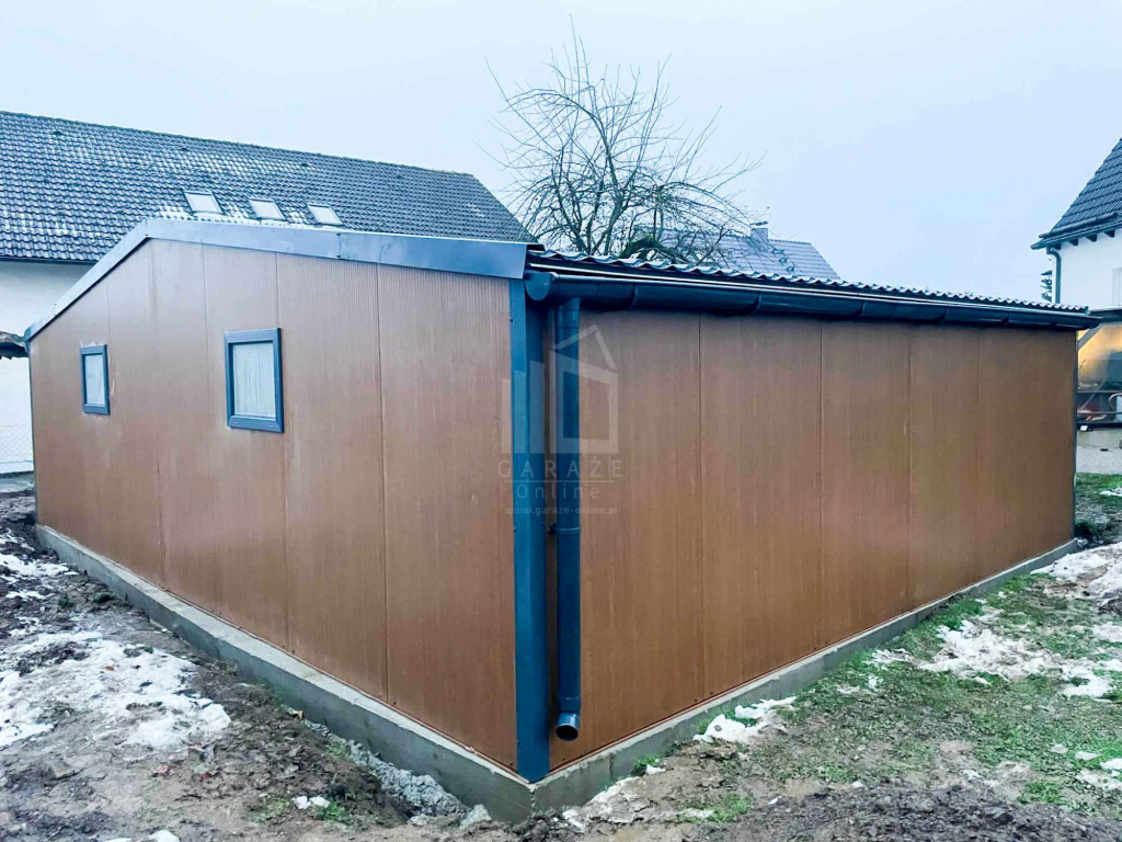 Garaż Ocieplany Płyta Warstwowa  9x6 2x Brama okna drzwi  Rynny ID1168 Mysłowice - zdjęcie 2