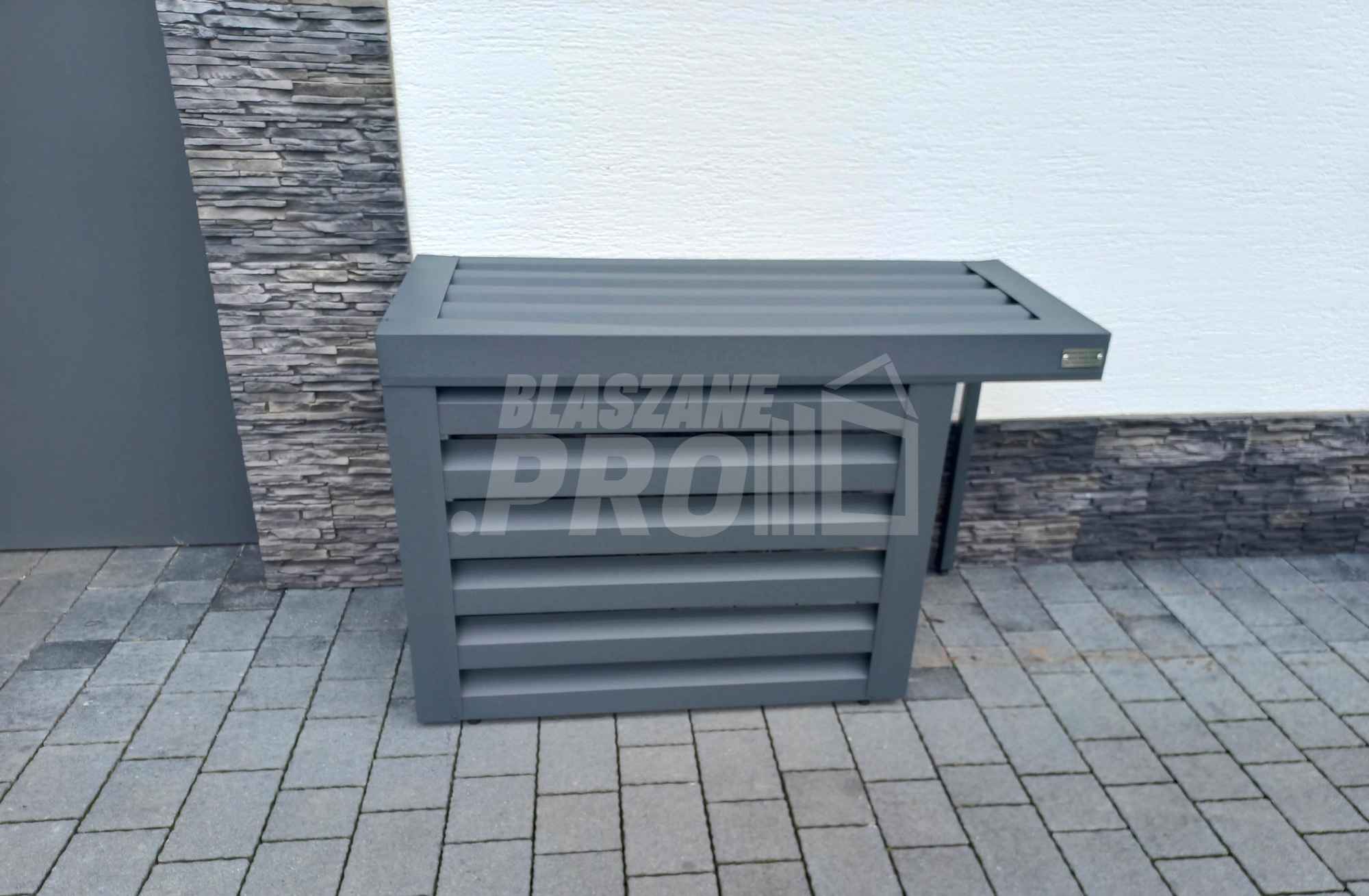 Osłona klimatyzatora pompy ciepła 80x40x70 cm niepełna zabudowa GP297 Jarocin - zdjęcie 4