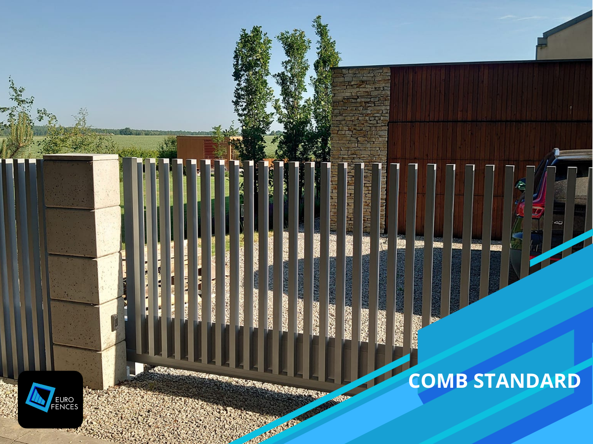 Ogrodzenie aluminiowe, Brama przesuwna / dwuskrzydłowa, Euro Fences Gorlice - zdjęcie 7