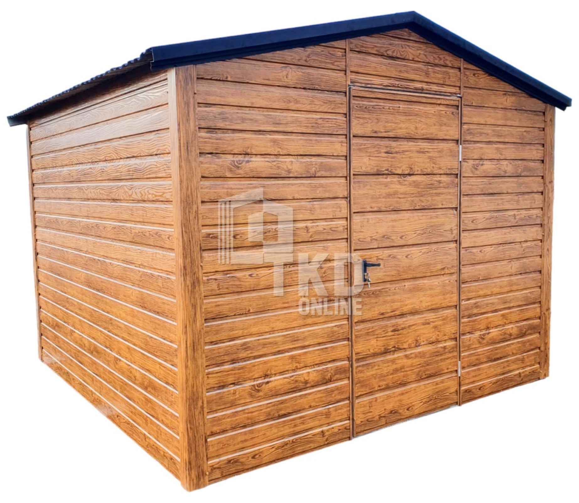 Domek Ogrodowy - Schowek 3x3  drewnopodobny - dach dwuspadowy TKD155 Kłodzko - zdjęcie 1
