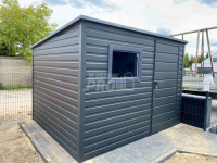 Schowek - Domek Ogrodowy 2,5x2m okno - Antracyt  spad w tył GP545 Jelenia Góra - zdjęcie 4
