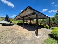 Wiata samochodowa CarPort 8x5 m + wypust dachu 1m  rynny GP721 Legnica - zdjęcie 9