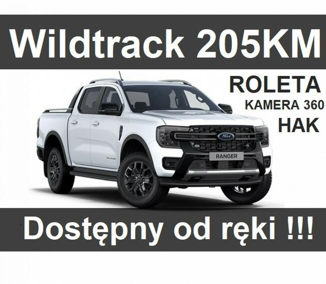 Nowy Ranger Wildtrak 205KM 4x4 Rolera Kamera 360 Niska Cena 2561 zł Szczecinek - zdjęcie 1