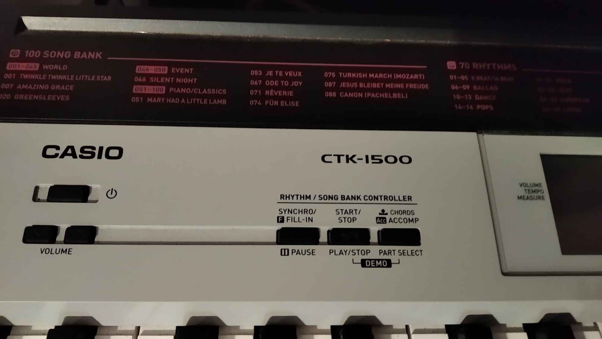 Keyboard Casio CTK-1500 prawie nie używany, stan idealny+stolik gratis Polesie - zdjęcie 6