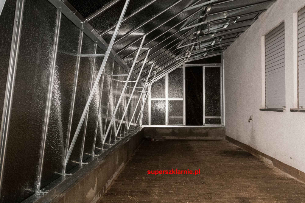 Stalowa szklarnia przyścienna Szklarnia ogrodowa stalowa bardzo mocna Polesie - zdjęcie 3