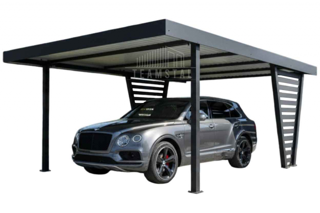 Carport V PREMIUM 4,3x5m Wypełnienie panelami Wiata TS1252 Gorzów Wielkopolski - zdjęcie 1