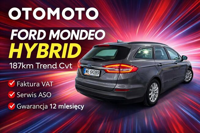 Ford Mondeo Hybrid 23r Salon Polska 1Wł 2.0 Hybrid 187KM Białystok - zdjęcie 3
