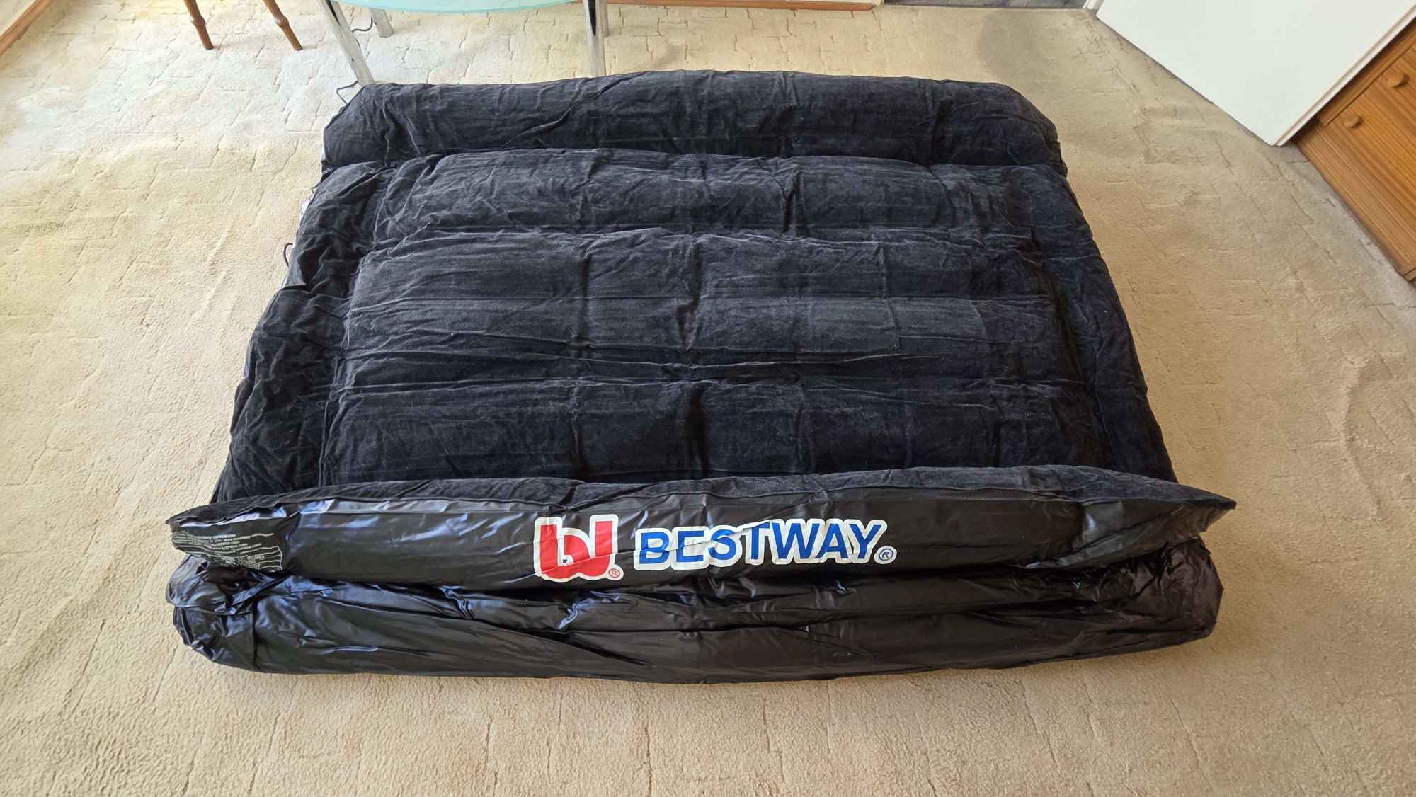 Materac dmuchany 200x150x50 cm z pompką elektryczną Mokotów - zdjęcie 4