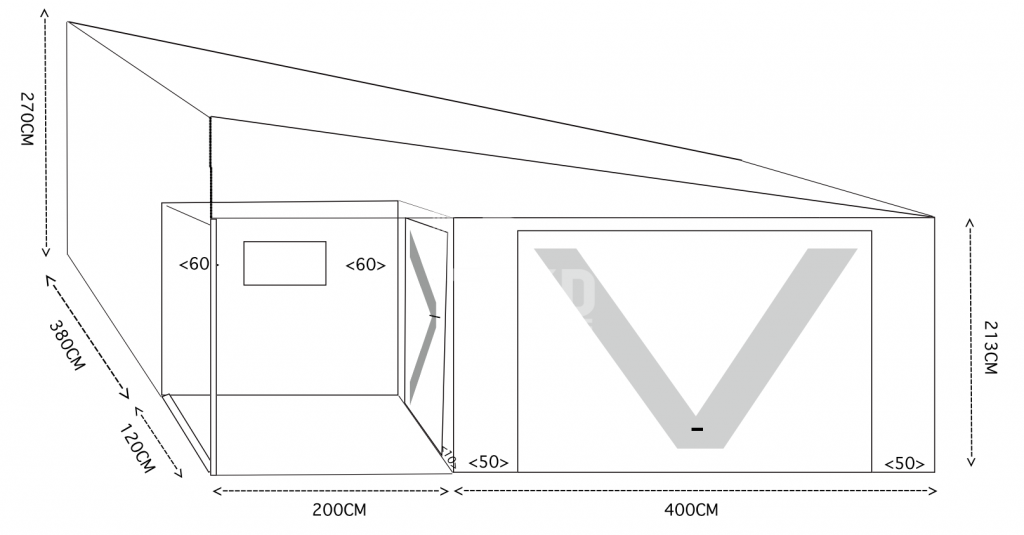 Garaż Blaszany 5x6m wnęka 2m brama uchylna okno drzwi dach TKD354 Toruń - zdjęcie 4
