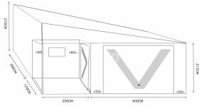 Garaż Blaszany 5x6m wnęka 2m brama uchylna okno drzwi dach TKD354 Toruń - zdjęcie 4