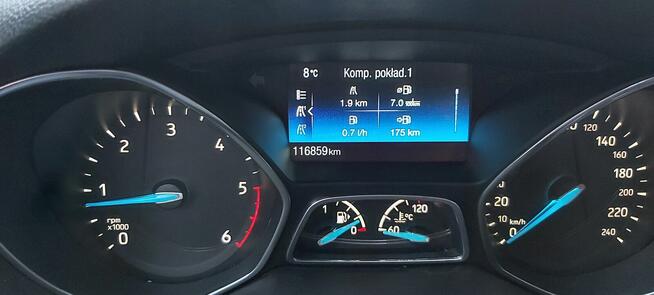 Ford Focus 1,6 TDCi 2015r Hatchback 115KM 116 800km NAVI Skarżysko-Kamienna - zdjęcie 11