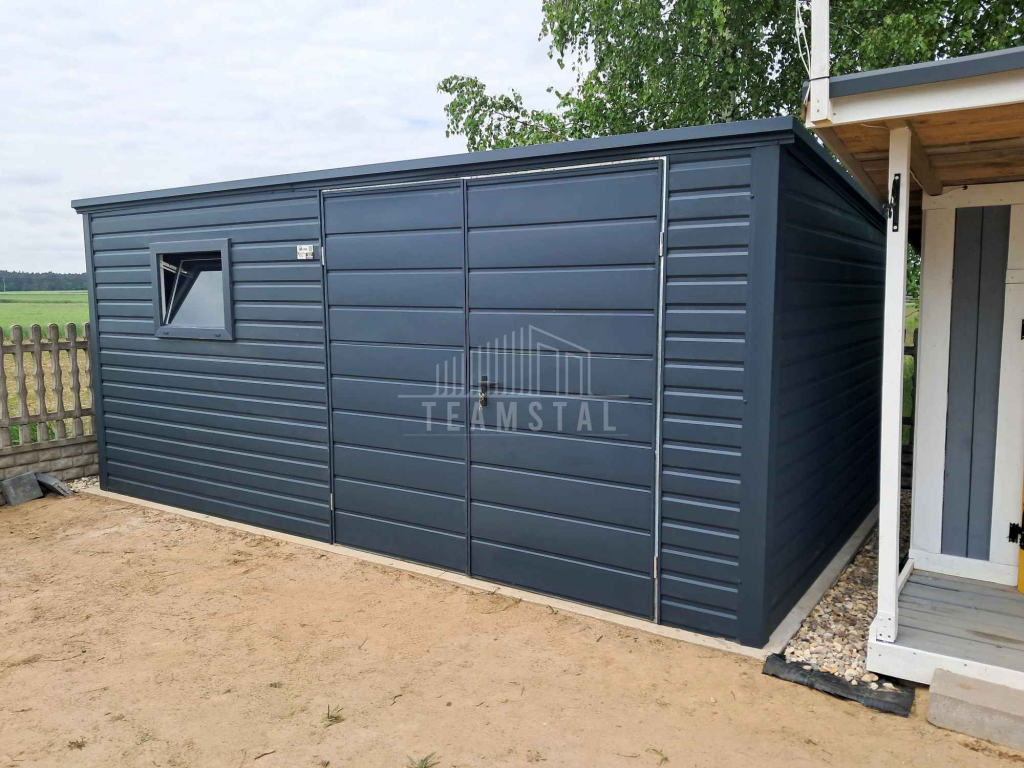 Schowek - domek ogrodowy 4,5x2m brama dwuskrzydłowa okno dach  TS1078 Kalisz - zdjęcie 3