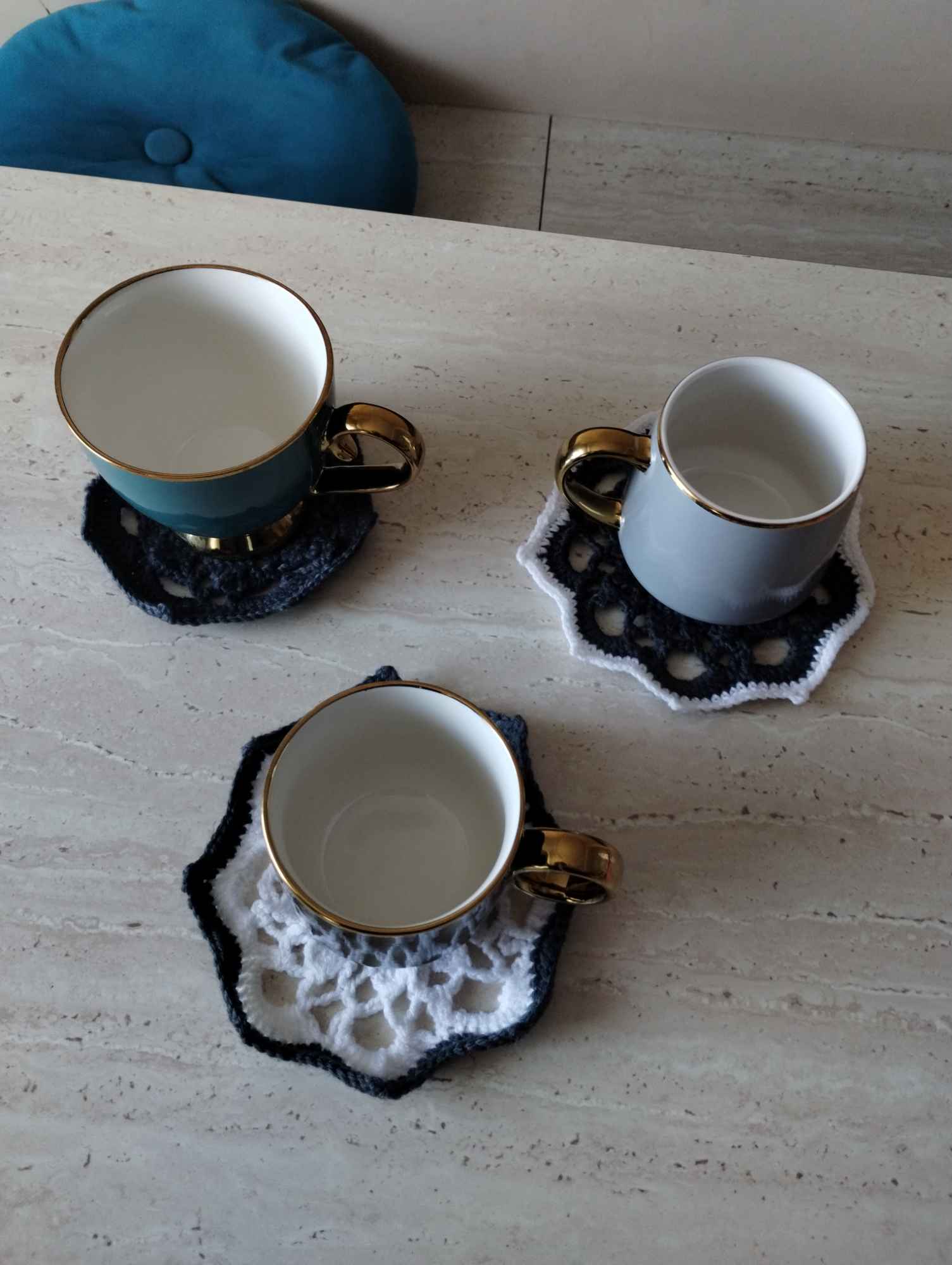 Szydełkowe podstawki pod kubek Grabówiec - zdjęcie 6