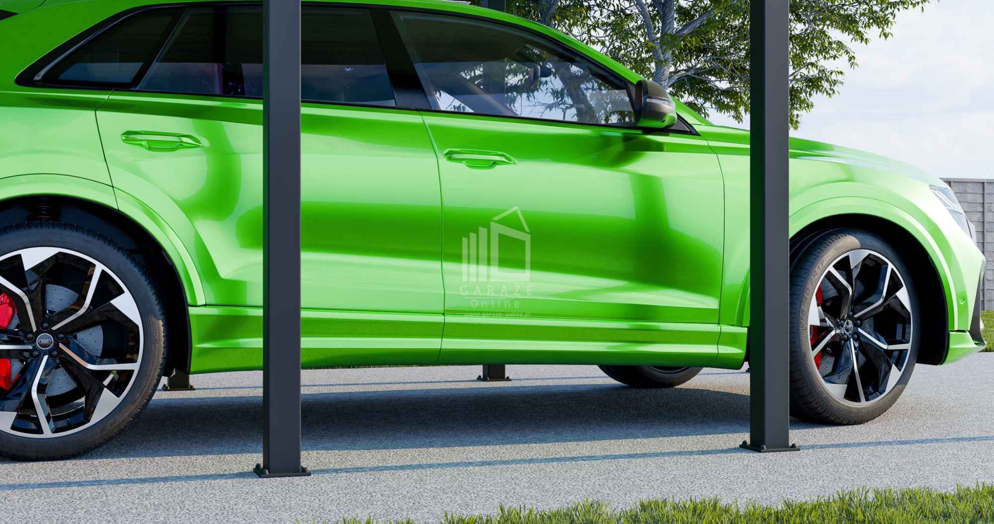 CarPort PREMIUM - Wiata samochodowa 3x5 Antracyt - ID955 Rybnik - zdjęcie 5