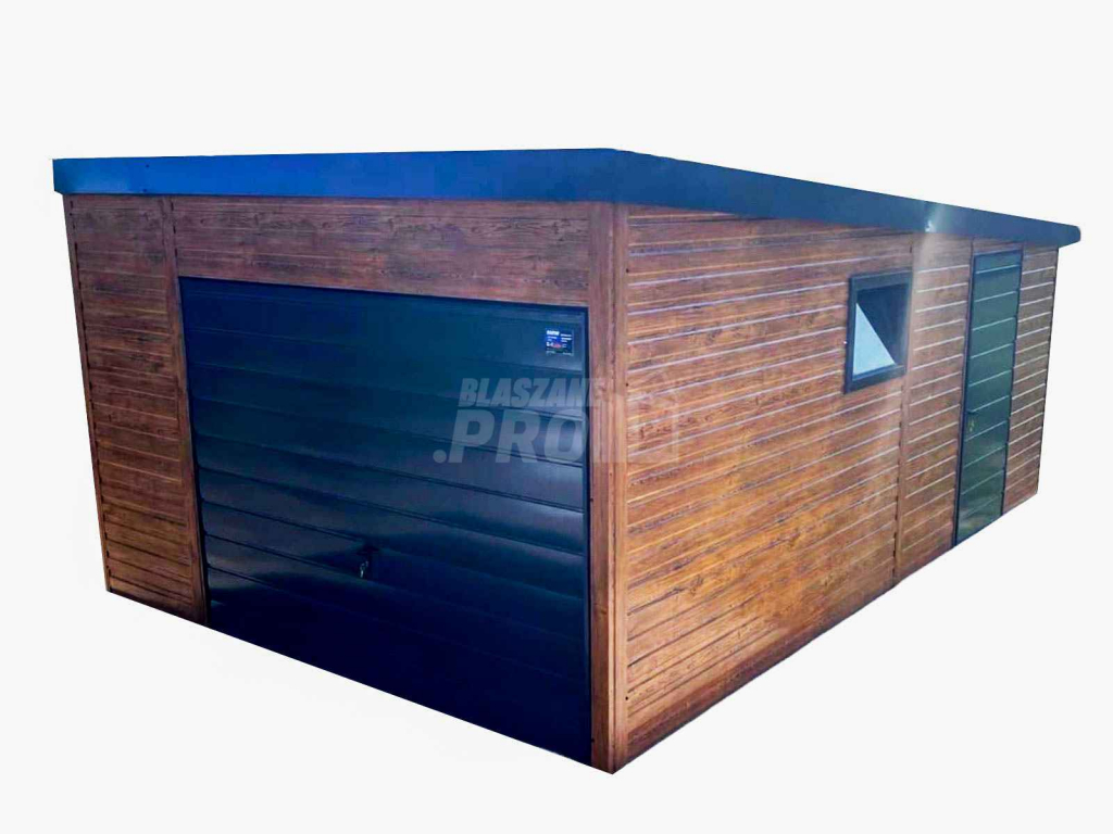 Garaż blaszany 4x6 Dach Płyta warstwowa Brama  + drzwi + okno GP170 Szczecinek - zdjęcie 1