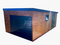 Garaż blaszany 4x6 Dach Płyta warstwowa Brama  + drzwi + okno GP170