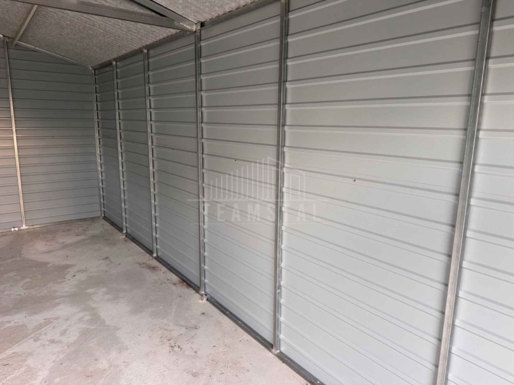 Garaż blaszany 5x6 m - brama uchylna - drzwi - okno  dach TS1275 Nowy Sącz - zdjęcie 5