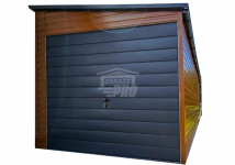 Garaż blaszany 3x6 + wiata 1,5m Brama drzwi okno  dach  rynna GP629