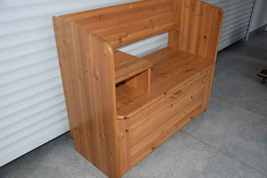 szafka na buty z siedziskiem z drewna dębowego Olsztyn - zdjęcie 2