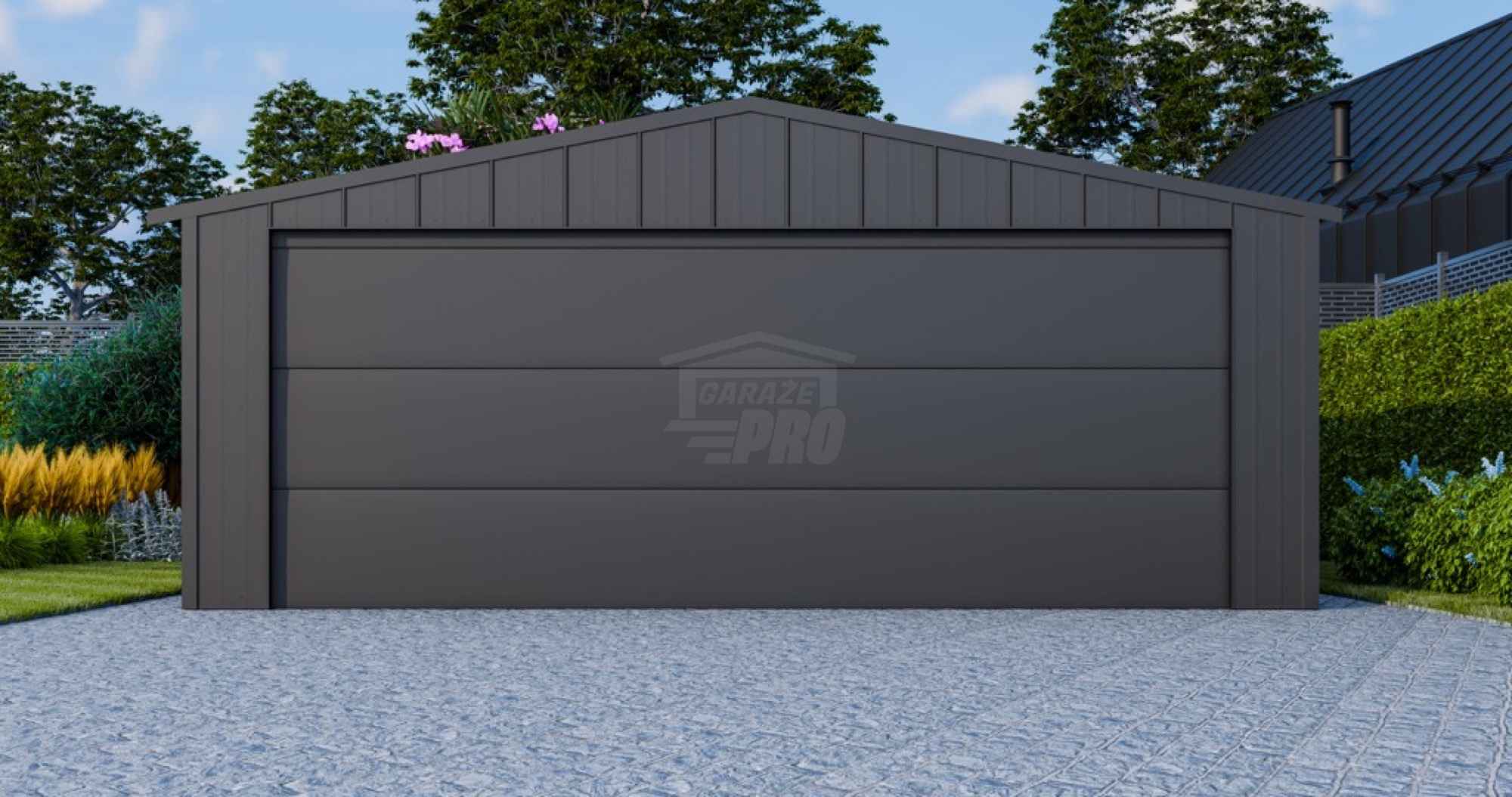 Garaż blaszany 6x5m brama drzwi blacha na rąbek dach GP642 Opole - zdjęcie 4