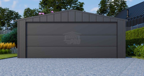 Garaż blaszany 6x5m brama drzwi blacha na rąbek dach GP642 Opole - zdjęcie 4