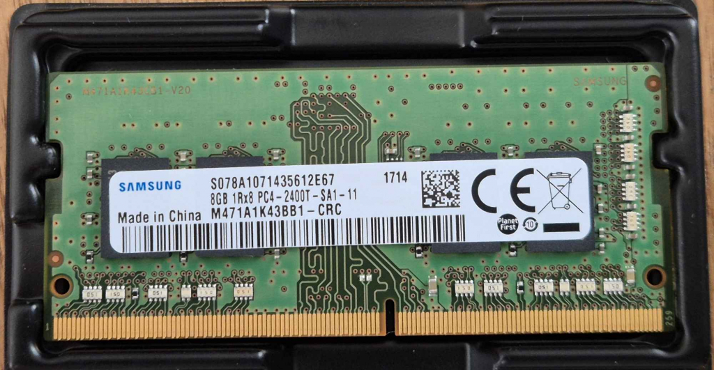 Pamięć RAM Samsung 8GB DDR4 2400MHz SO-DIMM M471A1K43BB1-CRCWarszawa Bemowo - zdjęcie 2