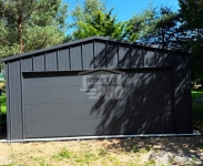 Garaż blaszany 6x5,5 m - brama drzwi  blacha na rąbek dach GP769 Malbork - zdjęcie 3