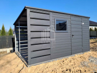 Schowek - domek ogrodowy 2,5x2m + wiata 1m - drzwi - okno  dach ID997 Niepołomice - zdjęcie 3