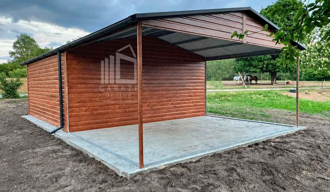 Garaż blaszany 5x6 m wiata 5x3 m brama drzwi 2x okno rynny ID1287 Inowrocław - zdjęcie 4